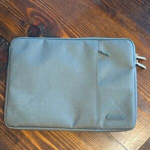 Hunter Green Laptop Zippered Sleeve with Pocket